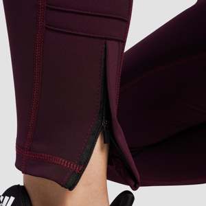 Leggings SupremeFlix marron coupe slim style sport extensible en Spandex et Nylon Taille XL 3XL avec logo à la taille et motif en maille sans couture pour le yoga - Product Image 6