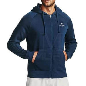 Venta al por mayor de alta calidad sudaderas con capucha de gran tamaño para los hombres de moda Streetwear con cremallera Diseño 100% algodón para el invierno - Product Image 3