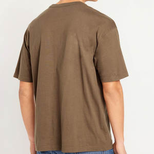 T-shirts pour hommes de haute qualité, 180 grammes, non tissés, solides, respirants, avec logo personnalisable, impression numérique, manches courtes - Product Image 2