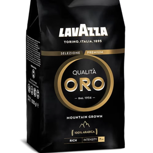 Pour Lavazza Qualita Oro, sac de 1 kg de grains de café Arabica torréfiés cultivés en montagne, torréfaction italienne - Product Image 2