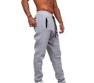 Pantalon évasé surdimensionné en coton éponge français personnalisé Y2K pantalon de survêtement baggy à jambes larges droites pour hommes pantalon de survêtement empilé décontracté - Product Image 4