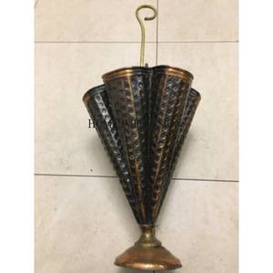 Soporte de paraguas de aspecto llamativo único hecho de Metal de calidad superior de diseñador inspirado en arte vintage rústico de proveedor indio - Product Image 6