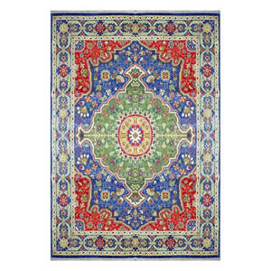 Alfombra Kazak anudada a mano, única en su tipo, de 9'7 x 7'9 Kz12 - Product Image 1