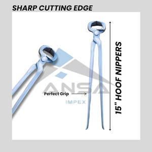Pinza de pezuña de 15 ", recortadora de pezuñas de caballo profesional, herramienta de herrador, cuchillas afiladas de Metal duradero, herrador de larga duración - Product Image 6