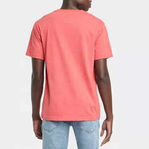 Camiseta media de algodón de manga para hombre, superventas, serigrafía personalizada, cuello redondo multicolor con logotipo - Product Image 4