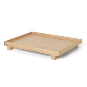 Bandeja DE SERVICIO DE MADERA cuadrada ecológica de alta calidad personalizada OEM Natural para uso doméstico-para plato de desayuno de té y café - Product Image 3