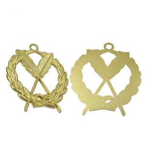 Fabrication en gros Bijou de collier maçonnique Bijou de franc-maçon plaqué or Grand Lodge Master - Product Image 1