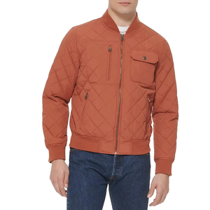 Chaqueta de bombardero cortavientos bordada personalizada de alta calidad para hombre estilo de calle de invierno con parches de chenilla de diseño personalizado - Product Image 5
