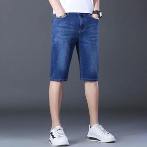กางเกงขาสั้นผ้ายีนส์ฟอกระบายอากาศได้ดีแบบพรีเมี่ยมสำหรับ100% กางเกงยีนส์ของผู้ชายสำหรับฤดูร้อน - Product Image 4