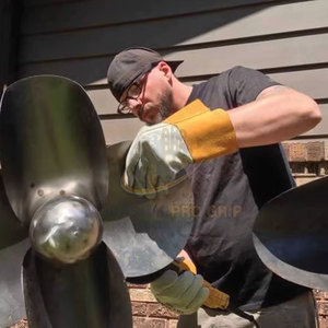 Heavy Duty Leather Construction <b>For</b> Tough Conditions TIG MIG Welding <b>Gloves</b> Quality TIG MIG Welding <b>Gloves</b> - Product Image 5