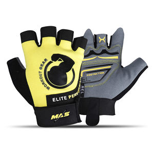 ถุงมือออกกำลังกายสำหรับผู้หญิงและผู้ชายป้องกันการลื่นระบายอากาศได้ดีถุงมือเล่นกีฬาฟิตเนสและฝึกยกน้ำหนักวัสดุหนังที่ทนทาน - Product Image 2