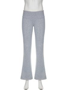 Casual Sexy básico sólido Flare pantalones Y2K Slim de cintura baja Boot Cut pantalones mujeres 2025 otoño primavera moda Streetwear señora - Product Image 4
