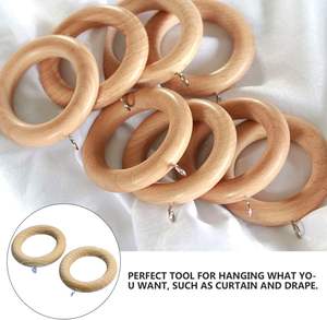 2 uds. De anillos para cortinas, anillo de madera sin terminar, anillo colgante para cortina para dormitorio, cortina para el hogar - Product Image 5