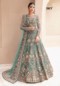 Haut sur demande Top Designer Bridal Anarkali Gowns Boutique collection Vêtements Disponible à la quantité en vrac - Product Image 3
