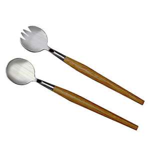 Couleur blanche Handel 2 pièces St Bards Palm Salad Server Set SALAD SERVER SET PRODUIT INDIEN FAIT MAIN TAUX D'USINE DISPONIBLE - Product Image 5
