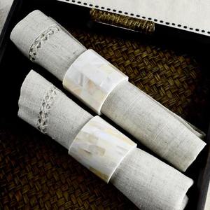 Rond décoratif de serviette en nacre, beaux accessoires de cuisine accessoires de mariage en gros Vietnam - Product Image 3