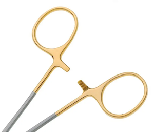 Logo personnalisé IMANS ENTERPRISES, forceps Halsey de 130 mm, acier inoxydable de haute qualité, porte-aiguilles chirurgical manuel, certifié CE - Product Image 5