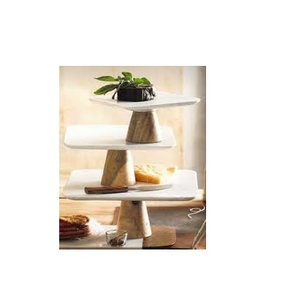 แท่นวางเค้กหินอ่อนแบบตั้งโชว์ขนมเนื้อหินอ่อนสำหรับงานแต่งงานแท่นวางเค้กสำหรับสินค้าขายดีตัวอย่างฟรี - Product Image 2