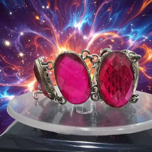 Pulsera de Diseño de Alta Calidad para Mujer, Joyería Fina Hecha a Mano con Piedra Natural para Bodas, Aniversarios y Fiestas - Material de Latón - Product Image 3