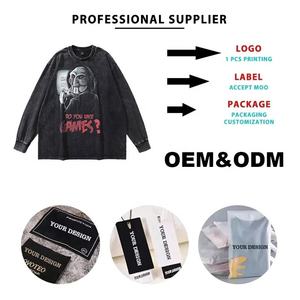 Fabricantes de ropa OEM personalizado 3D Puff impresión Sudadera con capucha 500 Gsm sudaderas ácido lavado Vintage Unisex sudaderas con capucha en relieve impresión - Product Image 4