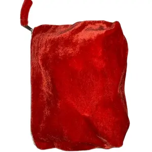 velour satin pouch with zipper closure can be customized style colors prints size packing manufactured India Mumbai exporters .