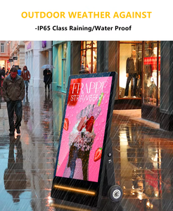 43 inch IP65 không thấm nước <span class=keywords><strong>kiosk</strong></span> di động cho quảng cáo ngoài trời <span class=keywords><strong>Wifi</strong></span> Battery Powered di chuyển kỹ thuật số cửa hàng bán lẻ wayfinding - Product Image 2