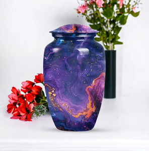 Urna Metálica Decorativa de Alta Gama con Múltiples Capacidades para Funerarias y Memoriales, Diseño Tradicional Hecho a Mano y Ecológico - Product Image 3