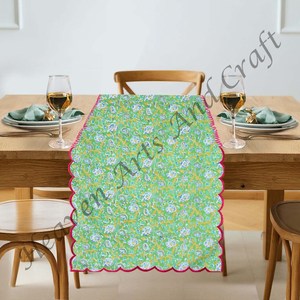 ผ้าปูโต๊ะปักขอบผ้าคอตตอนลายดอกไม้ขนาดพิเศษสำหรับงานแต่งงานโรงแรมบ้านสำหรับงานแต่งงานงานแต่งงานการตกแต่งบ้านกลางแจ้ง - Product Image 4