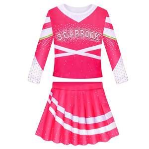 Nouvelle arrivée d'uniforme de pom-pom girl pour femmes fabriqué en usine dernier style réversible d'uniforme de pom-pom girl sans manches pour femmes - Product Image 5