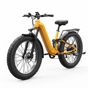 Bicicletta Elettrica per Adulti 500W, Batteria 48V 20AH, Bici Elettrica per Adulti con Pneumatici Fat da 26 Pollici, Sospensione Completa, Ebike Step-Thru, 20M - Product Image 1
