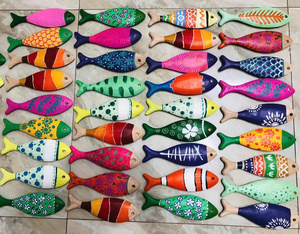 Peces de Madera Coloridos de Vietnam, Peces de Madera Premium de Alta Calidad, Muchos Tamaños, Muchos Diseños, Impresionantes Peces de Madera para Exportación - Product Image 3