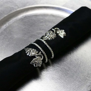 Decorative <b>Table</b> Napkin Ring For Wedding Banquet Party Dinner Occasions Premium quality Semi circle napkin ring for wedding - Product Image 4