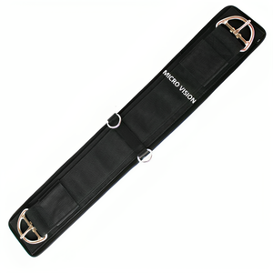 2024 Professional Equine New Dressage Horse Girth Cinch 5 \ "Ancho Antideslizante Neopreno Tachuela en Negro Calidad Certificada SGS - Product Image 2