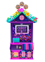 Machine à bonbons Candy Claw 2026 Double Joy, Station de jeu de bonbons double, Machine à bonbons combinée grue et pousseur