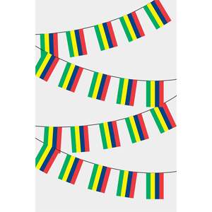 Guirnalda de Banderines con la Bandera de Mauricio para Fiestas - Product Image 1