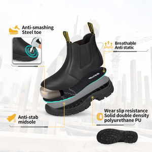 GUYISA Industrial Professional <span class=keywords><strong>S1</strong></span> Botas DE SEGURIDAD protectoras Trabajo de taller antiestático Bota de trabajo con punta de acero - Product Image 2