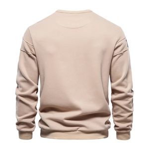 Vente en gros de sweatshirts 100% coton avec logo personnalisé pour hommes, vêtements décontractés respirants avec grande taille 100% coton solide - Product Image 2