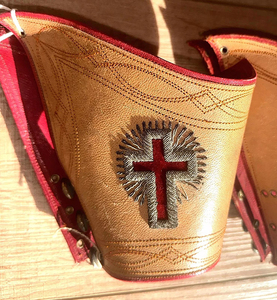 Vestido provincial artesanal puños de guantelete con logotipo personalizado Ronpex - Product Image 3