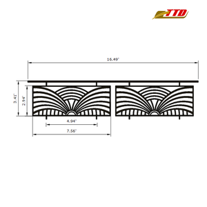 Balustrades de balcon en fer forgé de qualité supérieure, conçues pour la sécurité, la beauté et une élégance extérieure durable dans toute résidence - Product Image 6