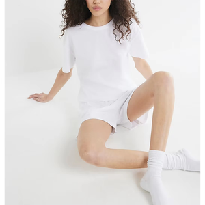 Conjunto corto personalizado, nueva ropa de verano, conjuntos de 2 piezas para mujer, pantalones cortos y Top corto, conjunto doble de algodón para mujer - Product Image 3