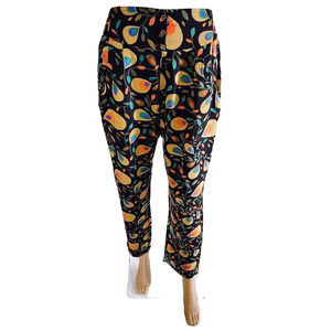 Pantalon droit décontracté pour femme, taille mi-haute élastique, style vintage, respirant, en rayonne écologique, grande taille, streetwear personnalisé - Product Image 1