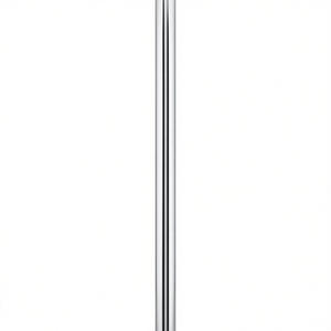 200cm <b>Chrome</b> Shower Enclosure with Universal Compensation Profile Customizable Shower <b>Curtain</b> <b>Poles</b> - Product Image 2