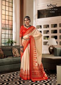 Fabzone's Traditional <b>Indian</b> & <b>Pakistani</b> <b>Clothing</b> Bandhan Patola Saree for Women - Product Image 4