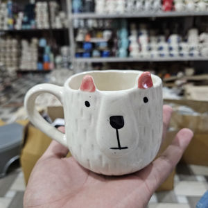 Lindo Oso Polar Taza de cerámica 3D Animal Café y taza de té Taza de diseño de oso de dibujos animados para niños y adultos - Product Image 1