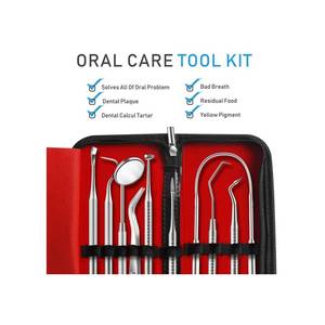 Kit d'examen dentaire Kit d'examen dentaire de précision 6 pièces Instruments dentaires professionnels Instruments chirurgicaux - Product Image 5