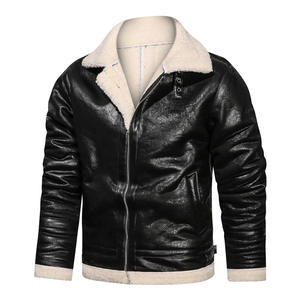 Invierno bordado Original cuero Moto & Biker abrigo Chaqueta estilo motocicleta Casual cálido abrigo - Product Image 6