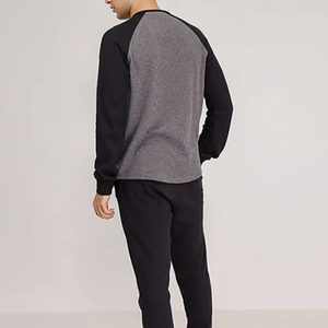 Camiseta Lisa de Manga Raglán, Diseño de Béisbol, Manga Larga, Estilo Urbano Clásico para Hombre, Personalizable con Logotipo de Marca, Camiseta Lisa - Product Image 6