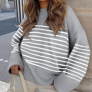 Suéter de mujer hecho a medida más vendido, suéter básico de punto con estampado con logotipo personalizado, los mejores suéteres transpirables con estilo - Product Image 3