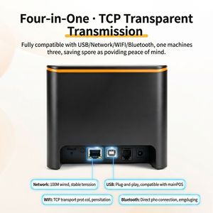 <span class=keywords><strong>Stampante</strong></span> Termica per Ricevute 80EH 80mm <span class=keywords><strong>con</strong></span> Wi-Fi Dual Band 2.4G e 5G TCP per Cucina, Negozi al Dettaglio, Ristoranti, Supermercati, POS - Product Image 3