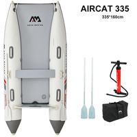Vente chaude AIRCAT 2.85m 3.35m Bateau à rames gonflable pour Touring Pêche Plongée-Qualité pour les amateurs de sport